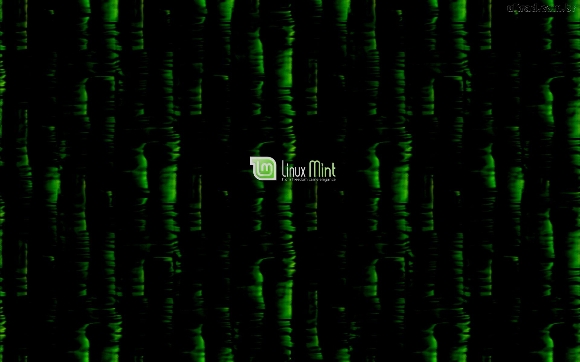 Linux Preto Verde Elegancia Liberdade Parede Wallpaper Papel