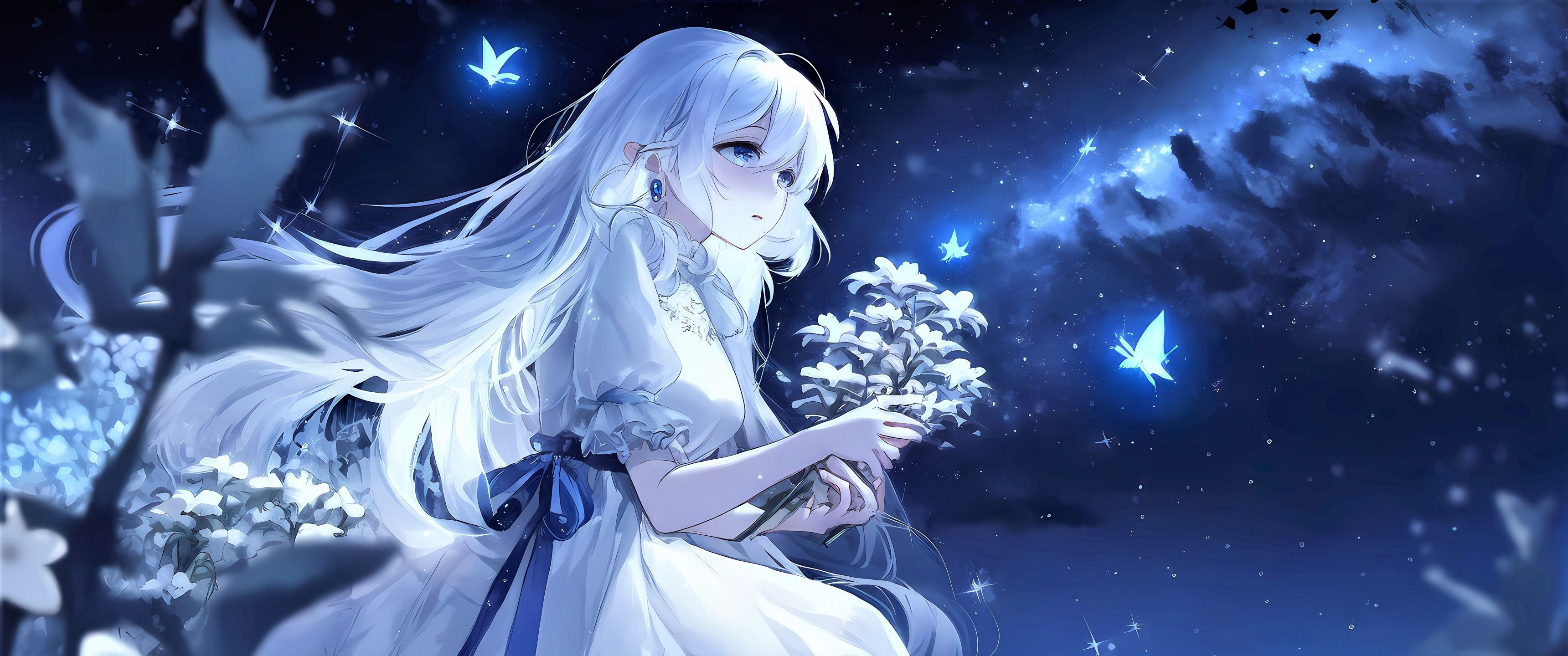 Blue Anime Aesthetic Wallpaper