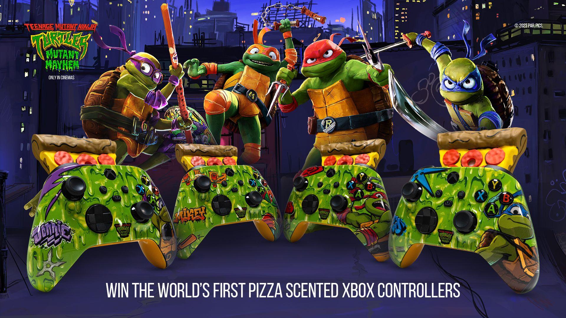 First Ever Pizza Scented Xbox And Tmnt Mutant Mayhem Controller