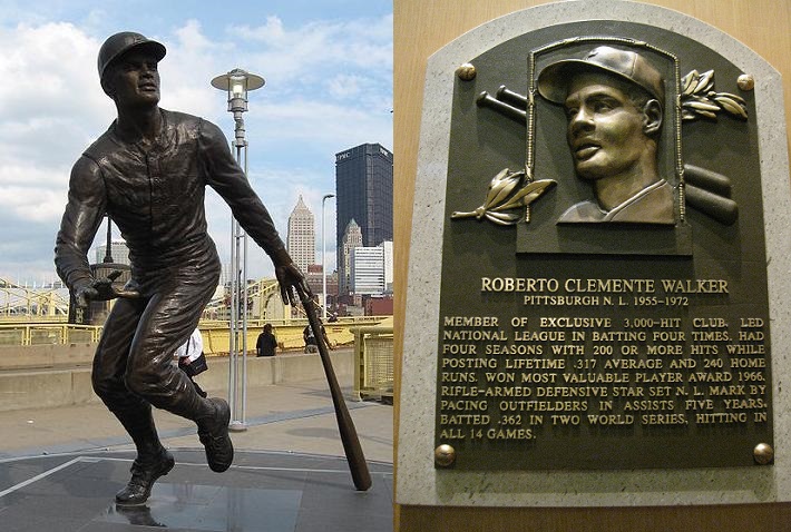 Roberto Clemente Statue At Pnc Park In Pittsburgh Pa L And Hof