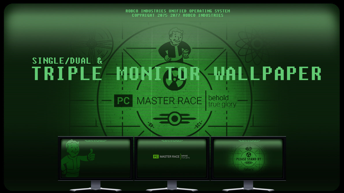 Fallout Single Dual Triple Monitor Wallpaper By Foxgguy2001