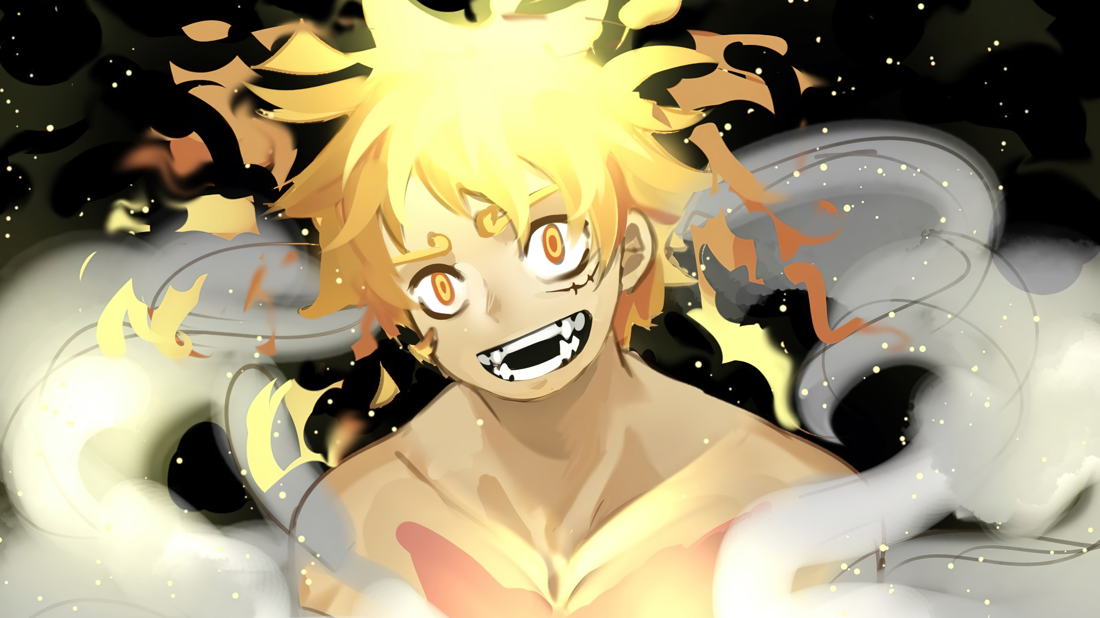 Luffy Joy Boy Sun God Nika Desktop Wallpaper