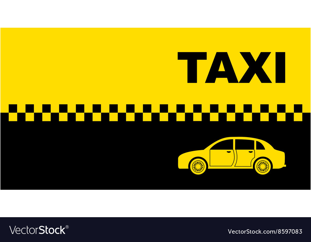 Private Taxi Business Card Vector Image