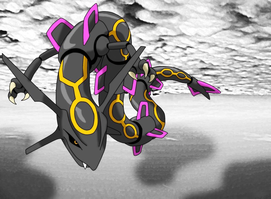 Shiny Rayquaza, Pokemon Rayquaza HD wallpaper