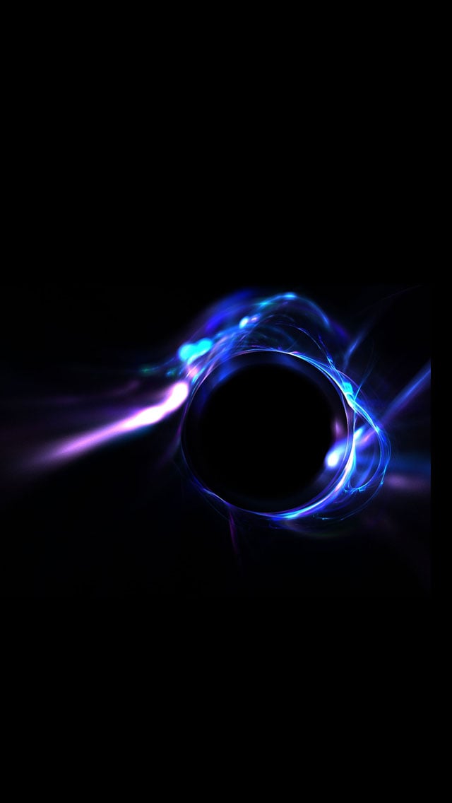Blue light design and black background iPhone 5 wallpapers Background