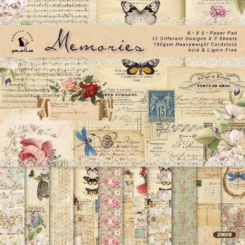Free download Memories Scrapbooking paper pack of 24 sheets handmade ...