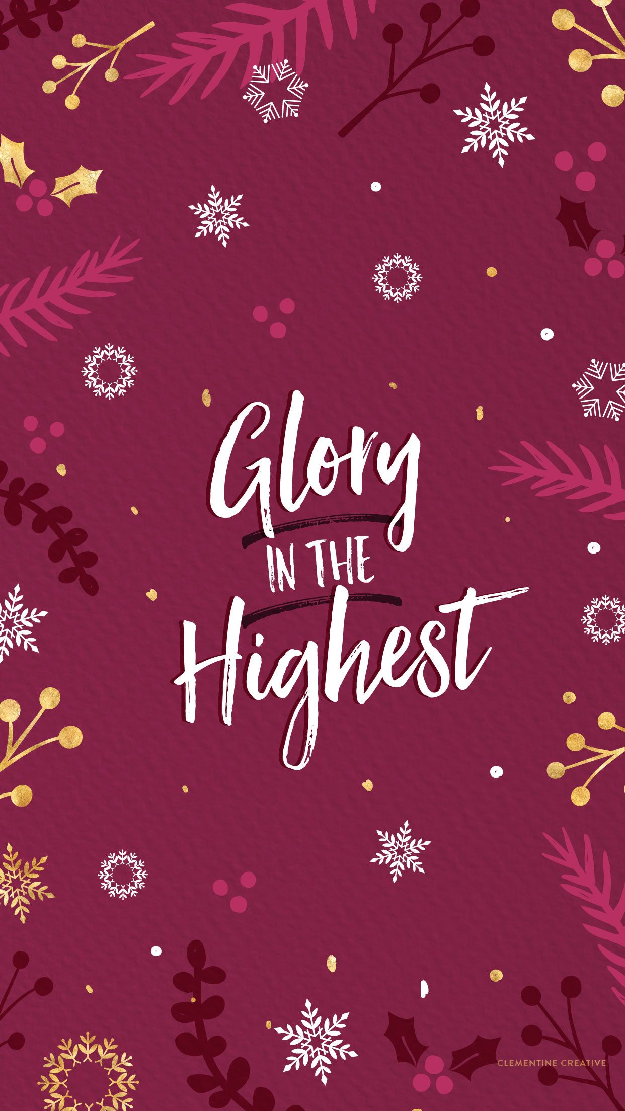 Christmas Desktop Wallpaper Glory In The Highest Tela De