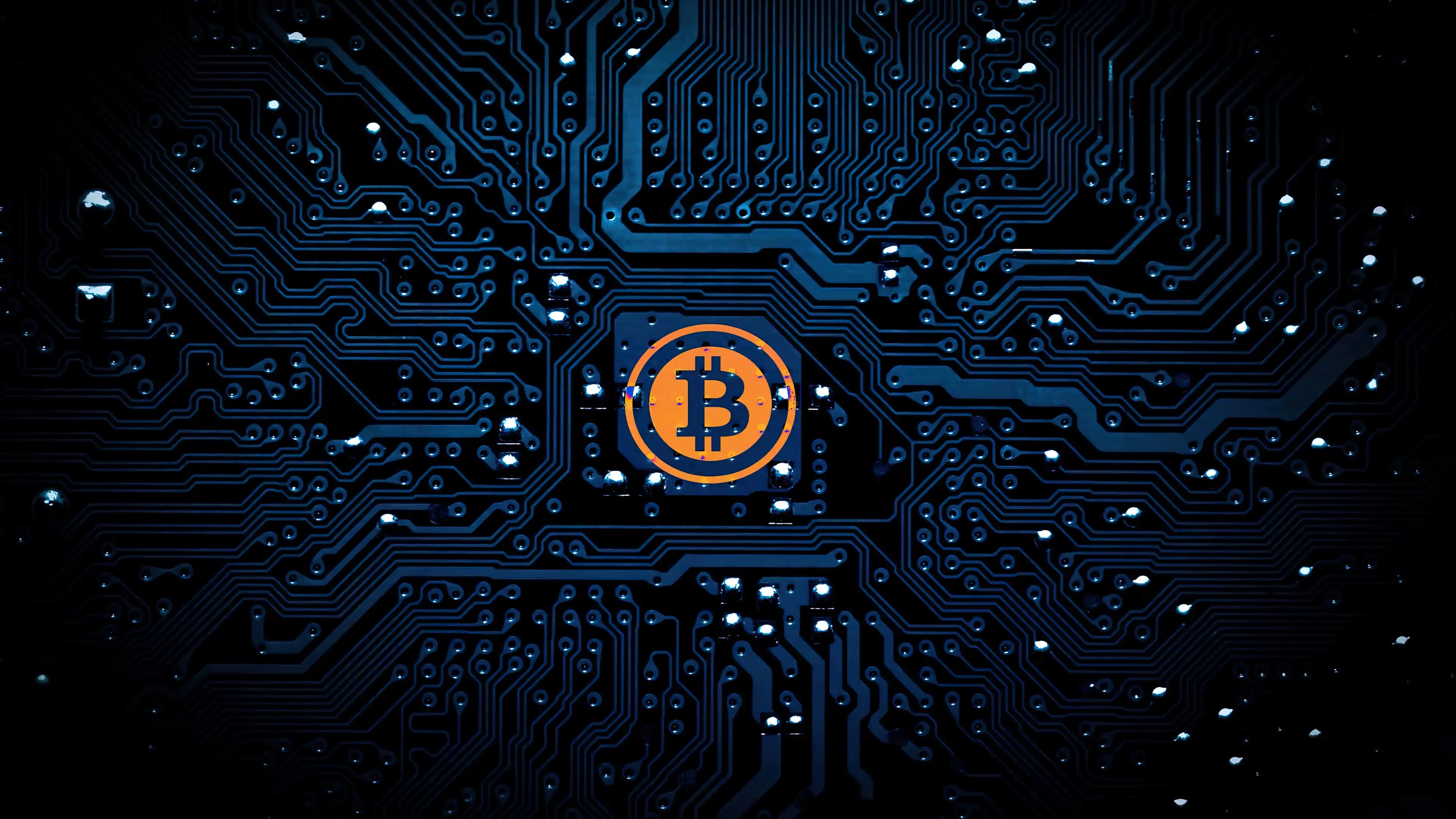 Bitcoin Mining Motherboard Chip Heroscreen Wallpaper