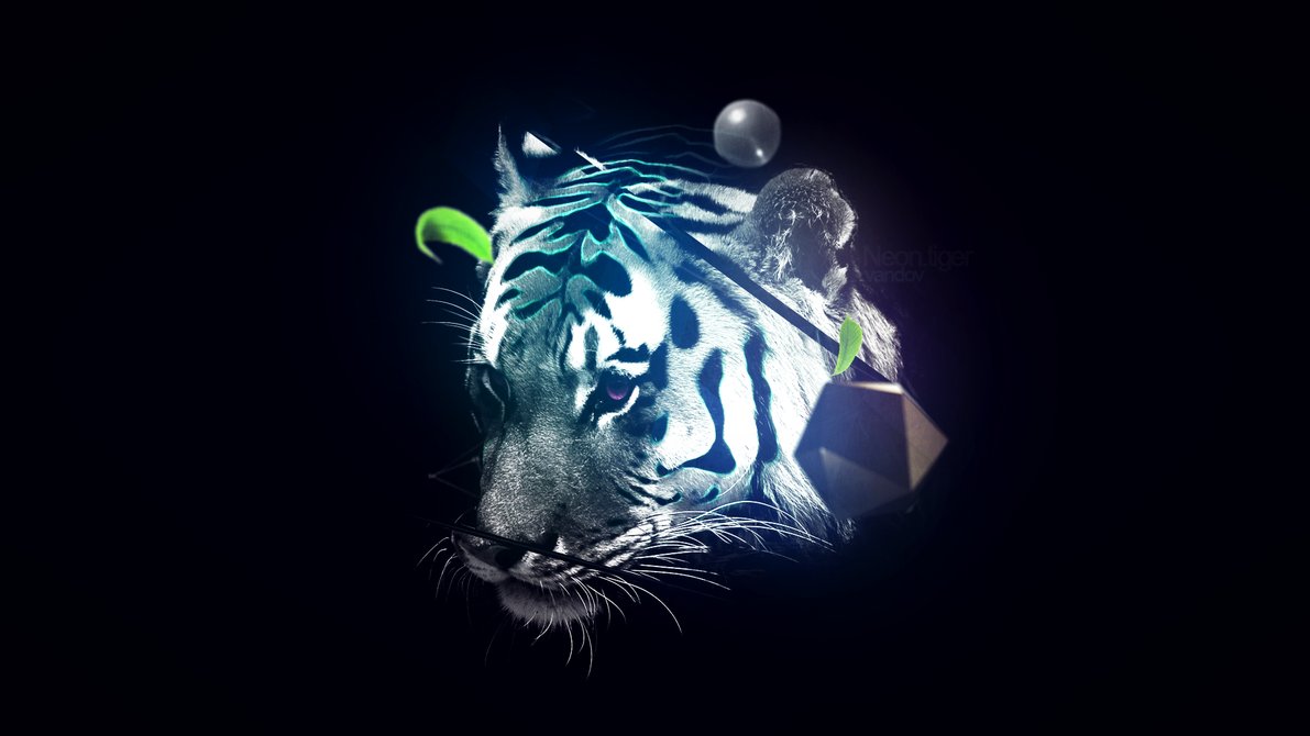 Neon Tiger Wallpaper By Datearts1