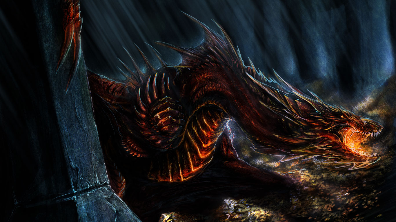 Awesome Smaug Backgrounds in HDQ Cover