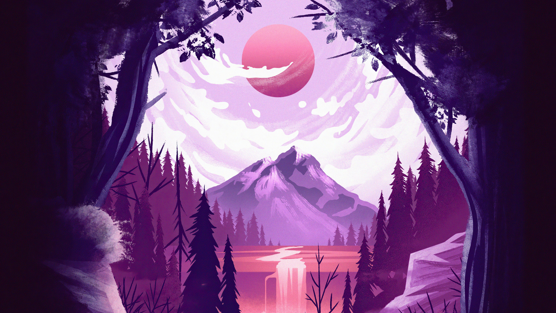 Beautiful Landscape Digital Artwork 4k Laptop Full HD 1080p Wallpaper