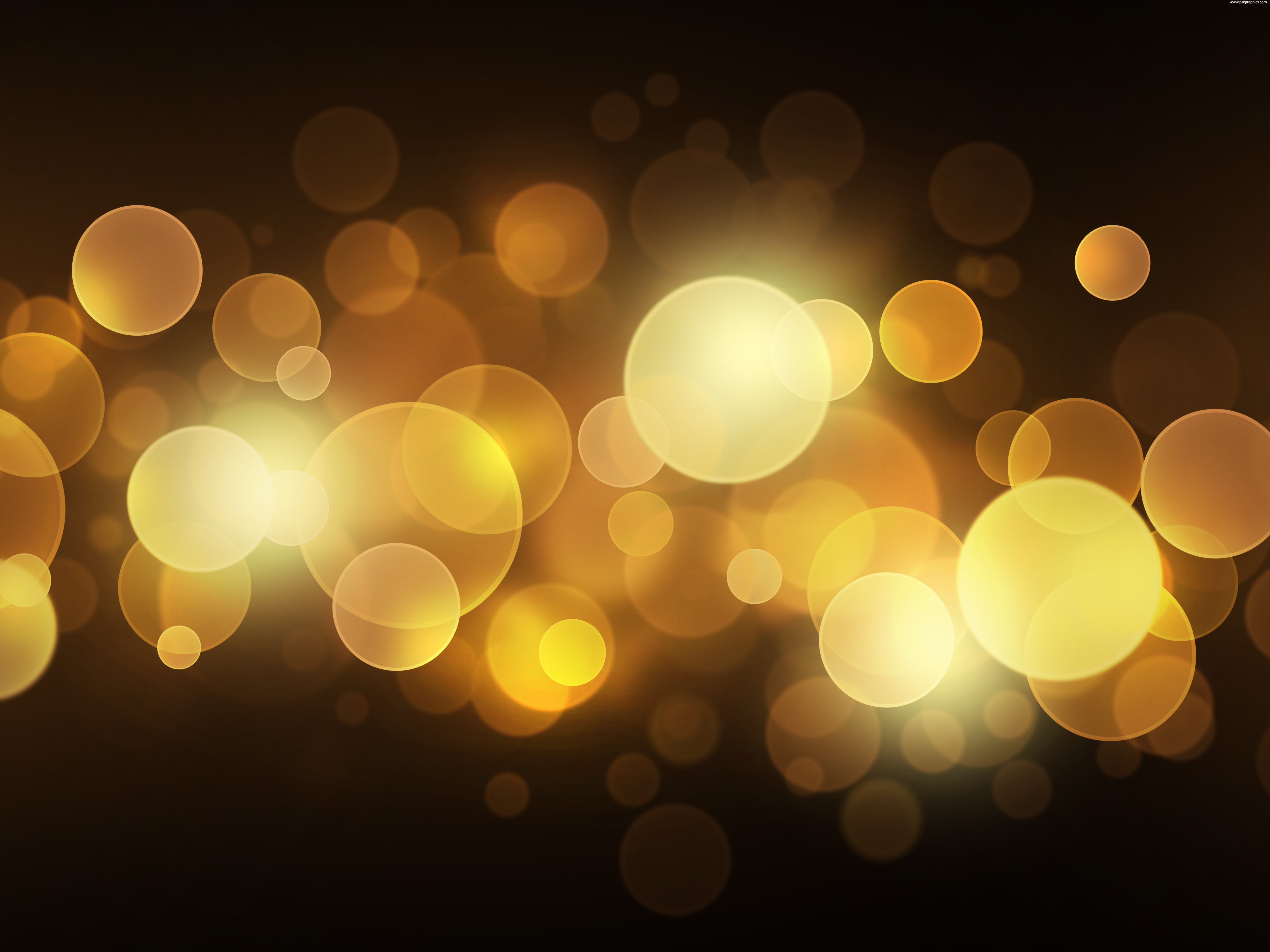 Fire Lights Background Soft Yellow Colorful
