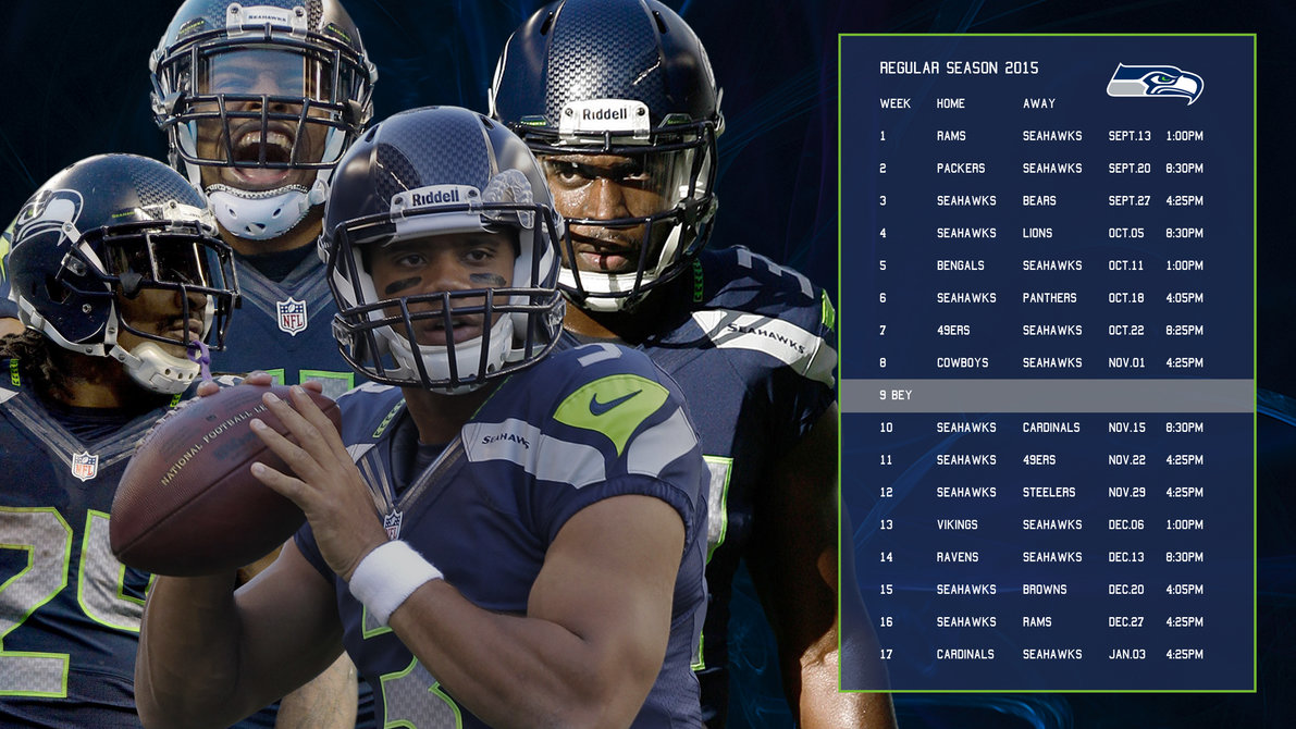 10+ Seattle Seahawks Schedule 2020 Printable Pacific Time Background