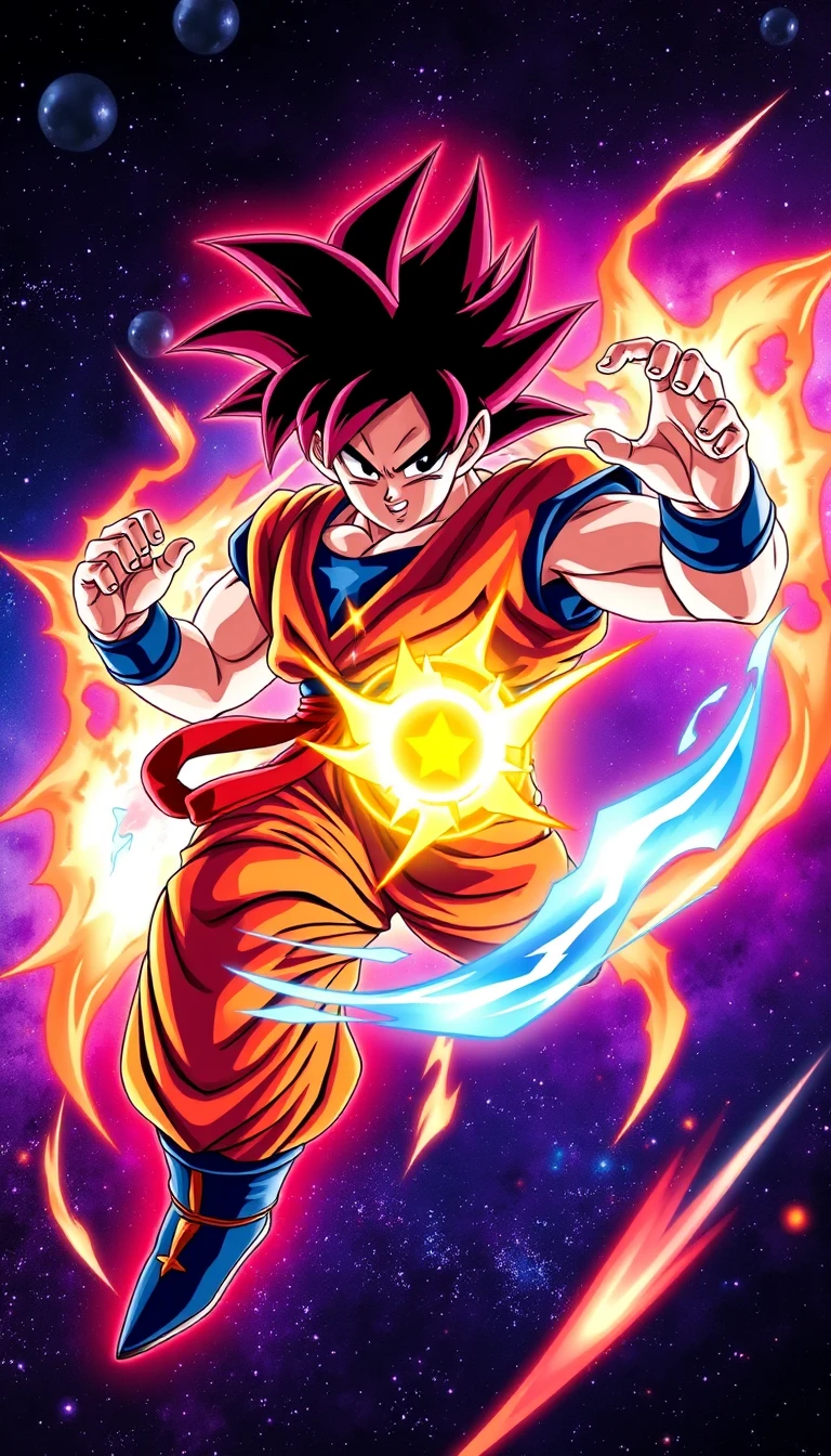 Goku Kaioken Mobile Wallpaper