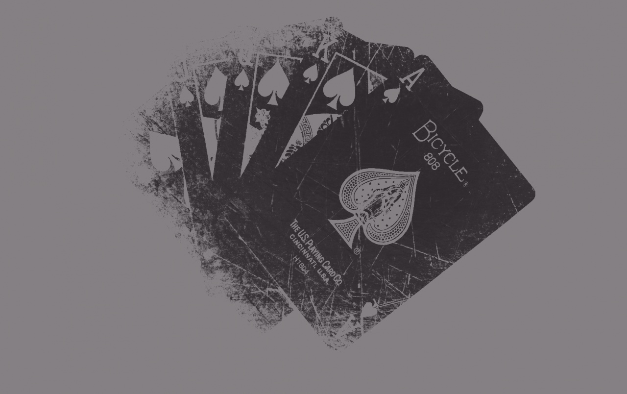 Grunge Playing Cards Wallpaper Stock Photos