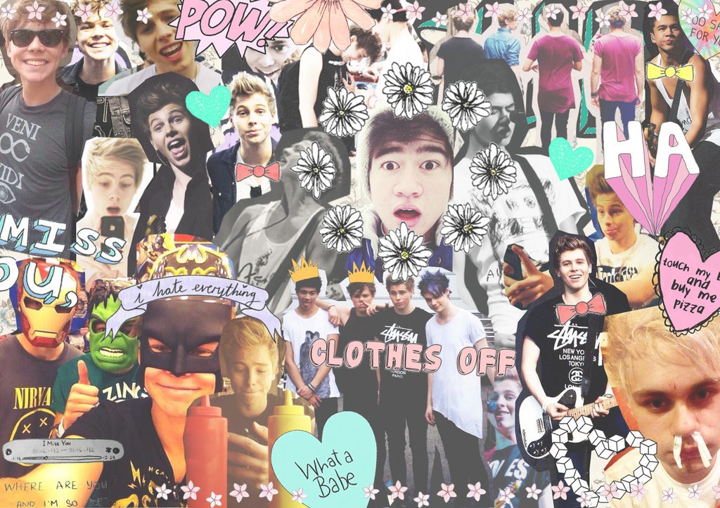 Go Back Pix For One Direction And 5sos Collage