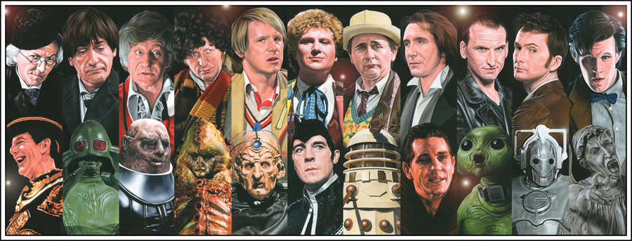 Doctor Who Drs Enemies By Caldwellart