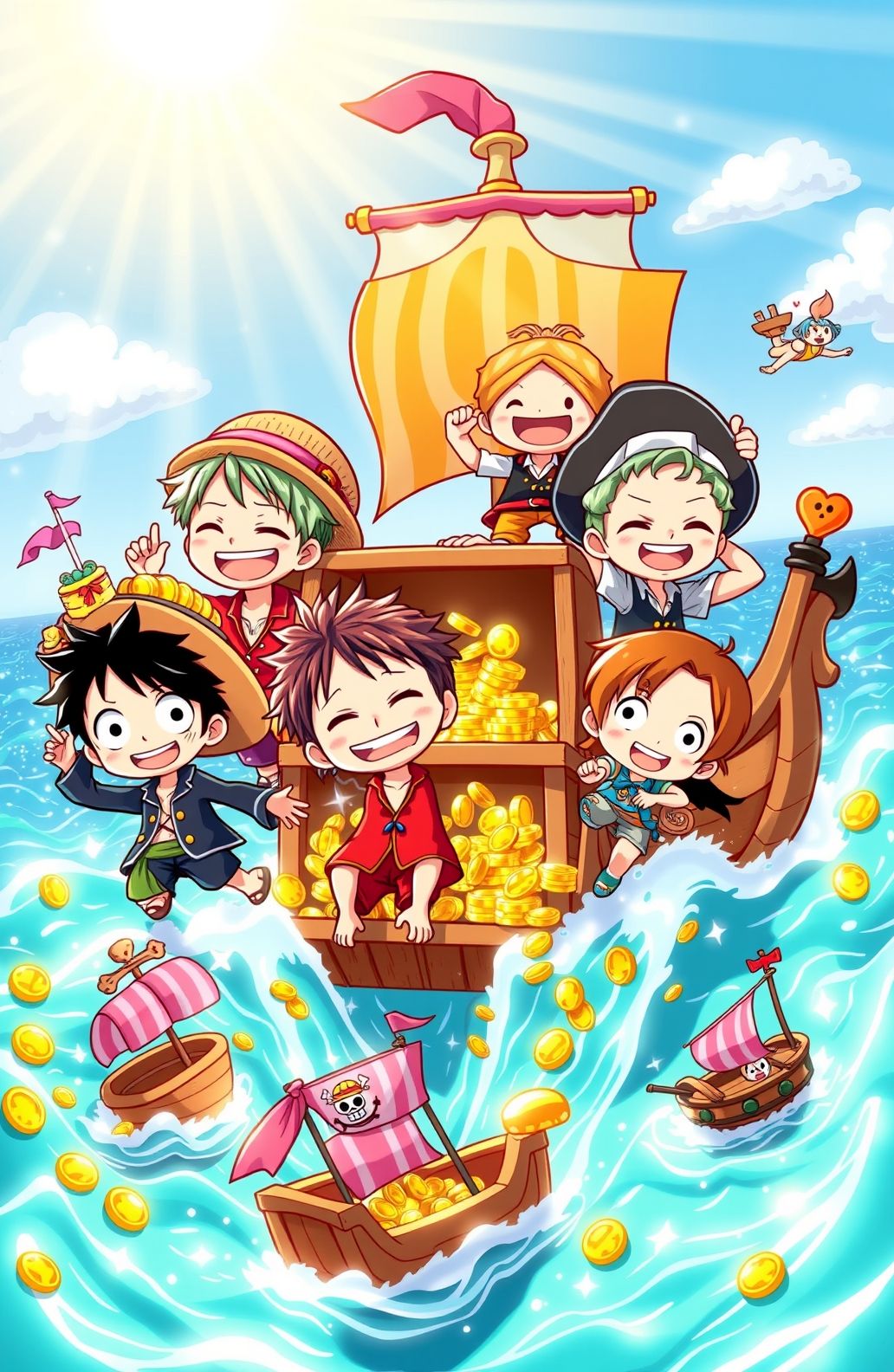 One Piece Chibi Wallpaper