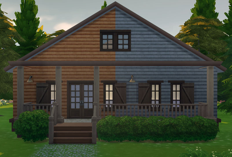 Mod The Sims Log Cabin Siding Set Colors