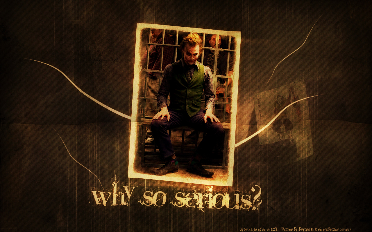 The Dark Knight Files Why So Serious Wallpaper Series