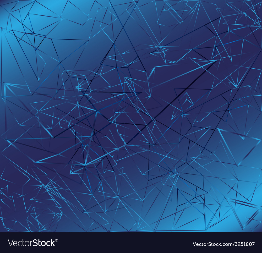 Abstract Blue Polygonal Background With Overlay Vector Image