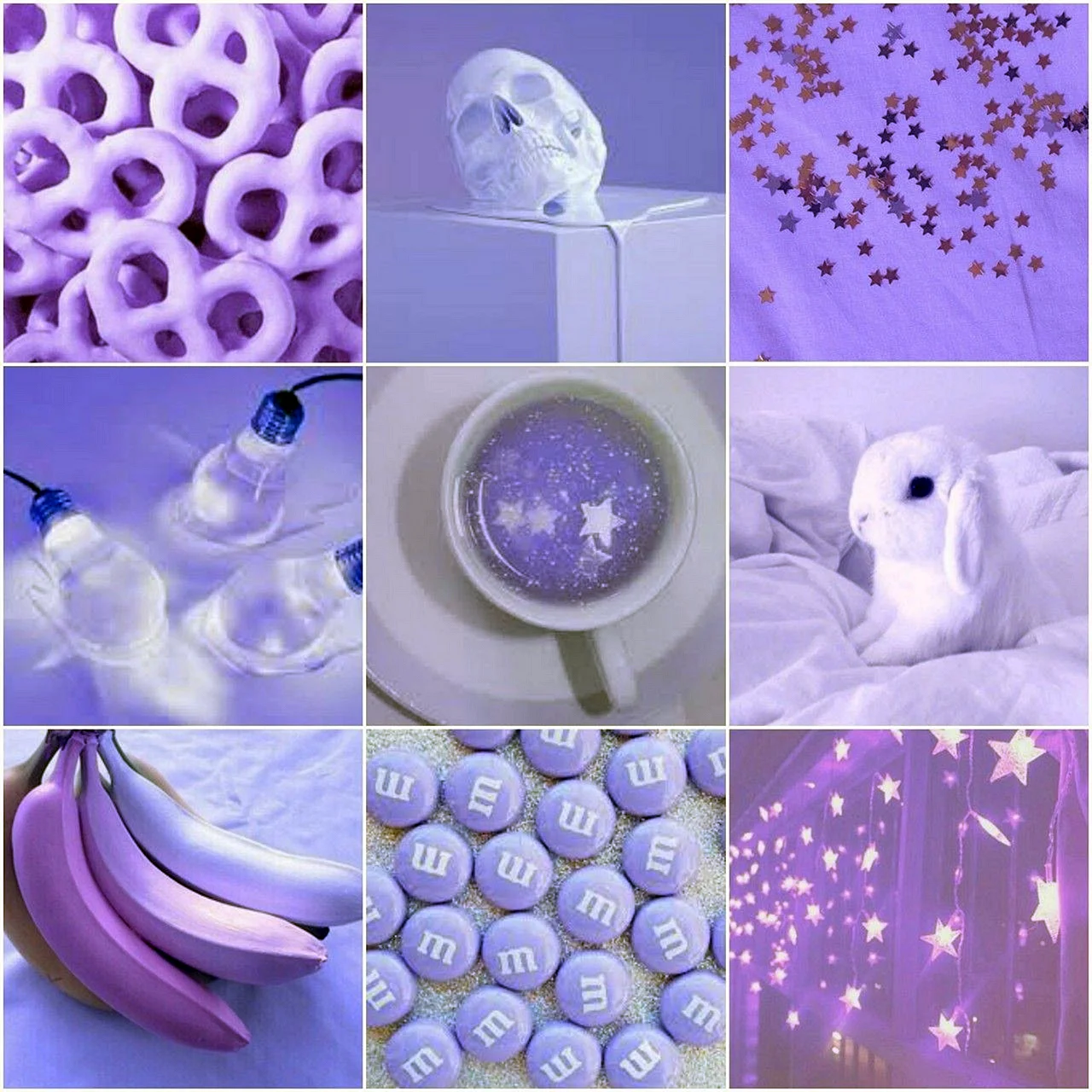 Purple Aesthetic Collage Wallpaper