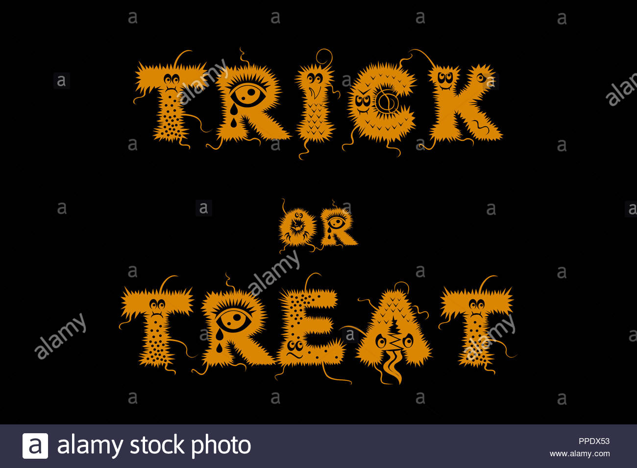 Happy Halloween Trick Or Treat Wallpaper Stock Photo