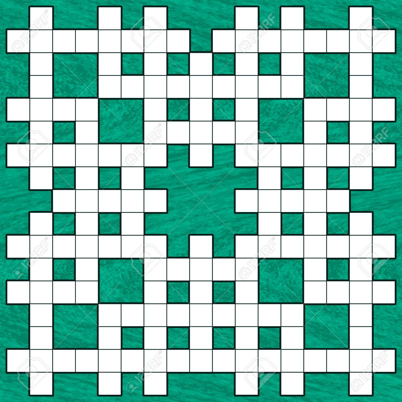 Illustration Of The Crossword Puzzle Pattern On Abstract