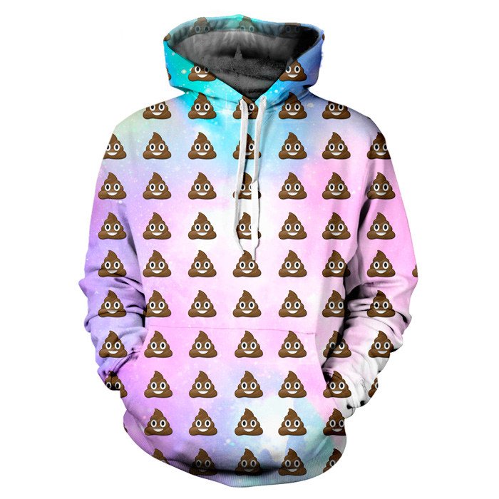 Poop Emoji Pastel Galaxy Hoodie Yo Clothing Online