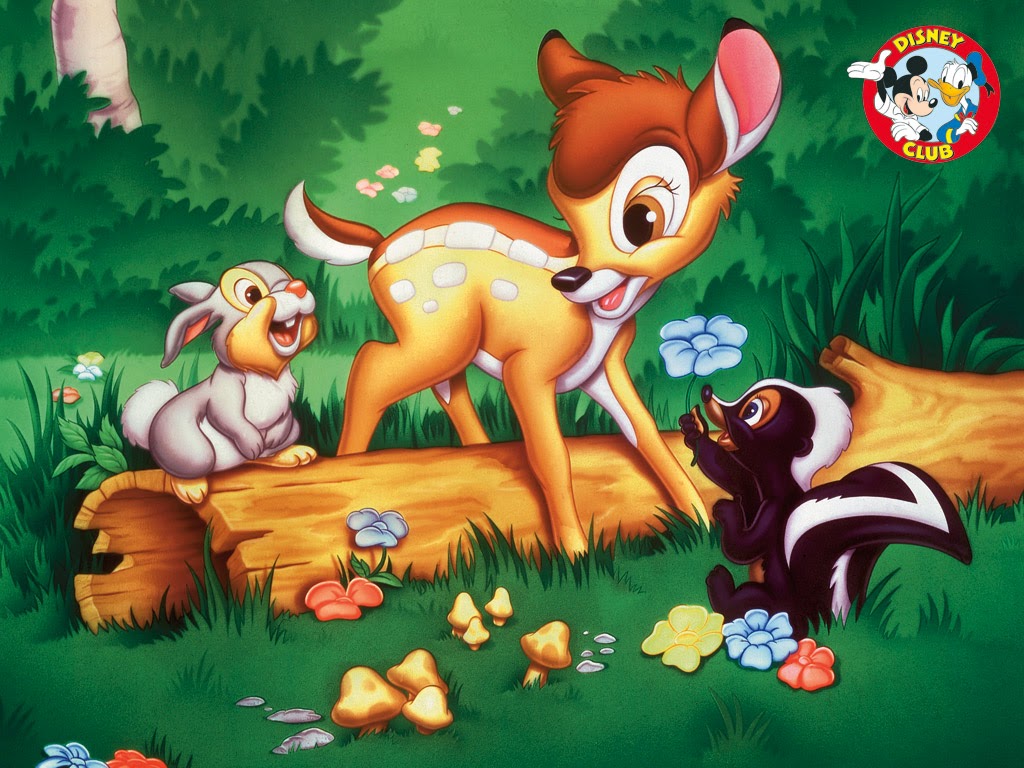 Bambi wallpaper on computer