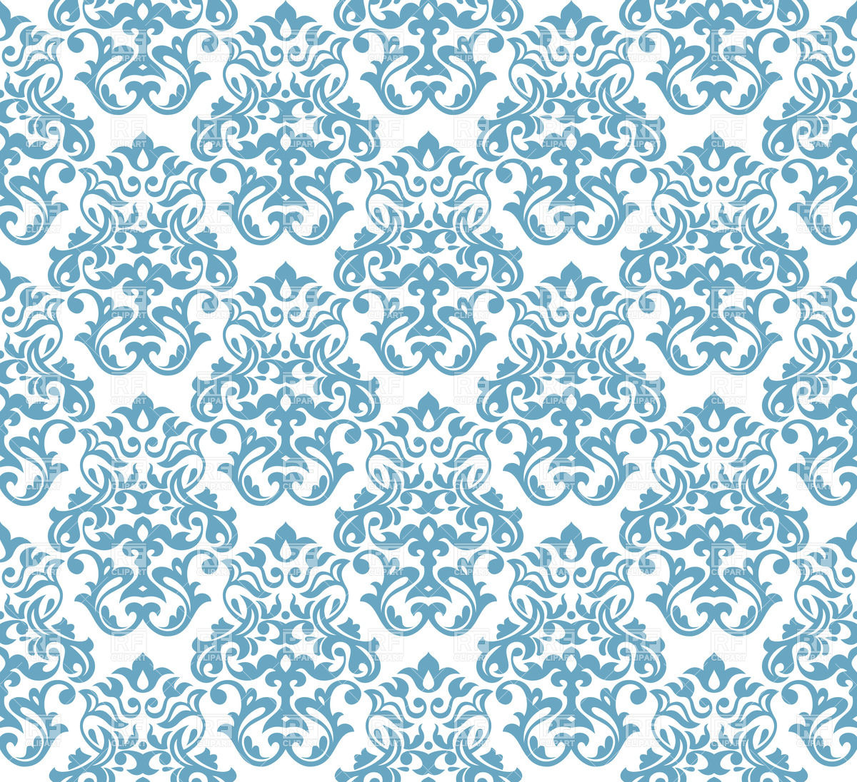 Abstract Ornamental Pattern Damask Wallpaper Background