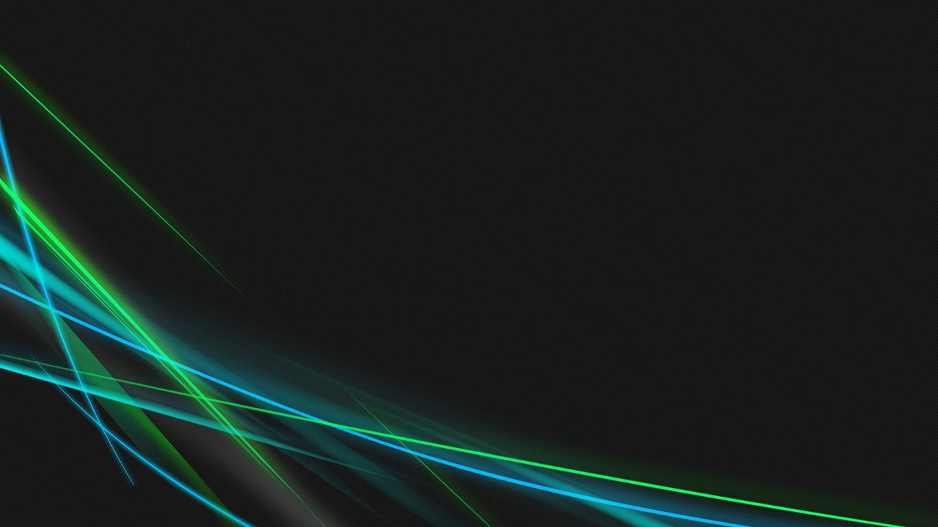 Blue and green neon curves wallpaper 6551 1366x768
