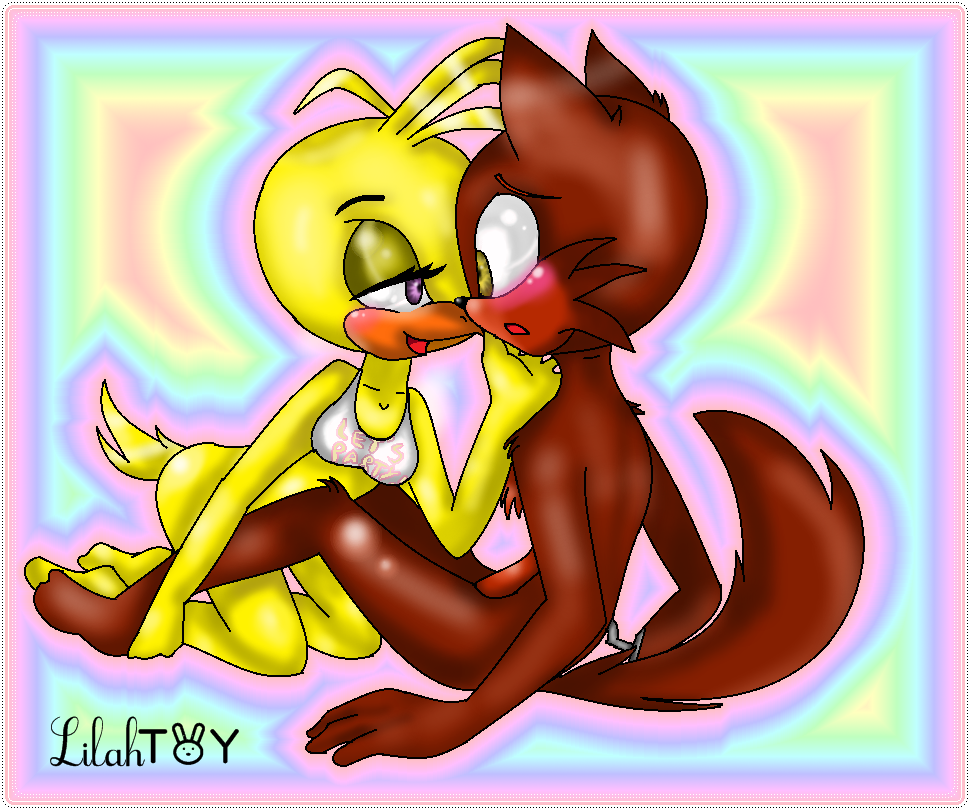 Chica X Foxy By Lilahtoy