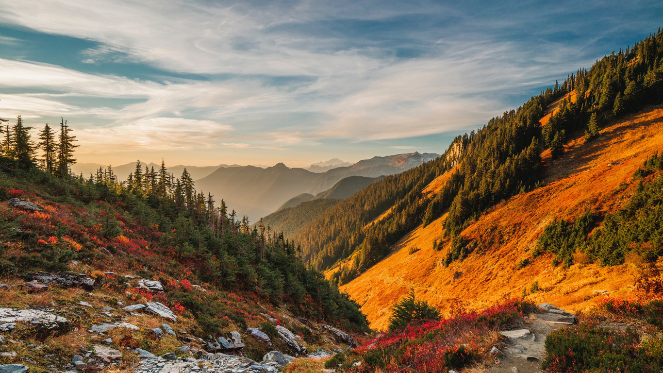 Mountains Scenery Sky North Cascades 4k Laptop HD Wallpaper