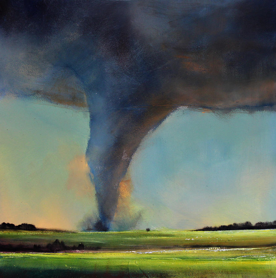 Tornado On The Move By Toni Grote