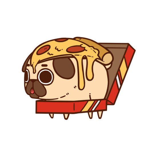 Puglie Pizza Art Print By Pug Society6