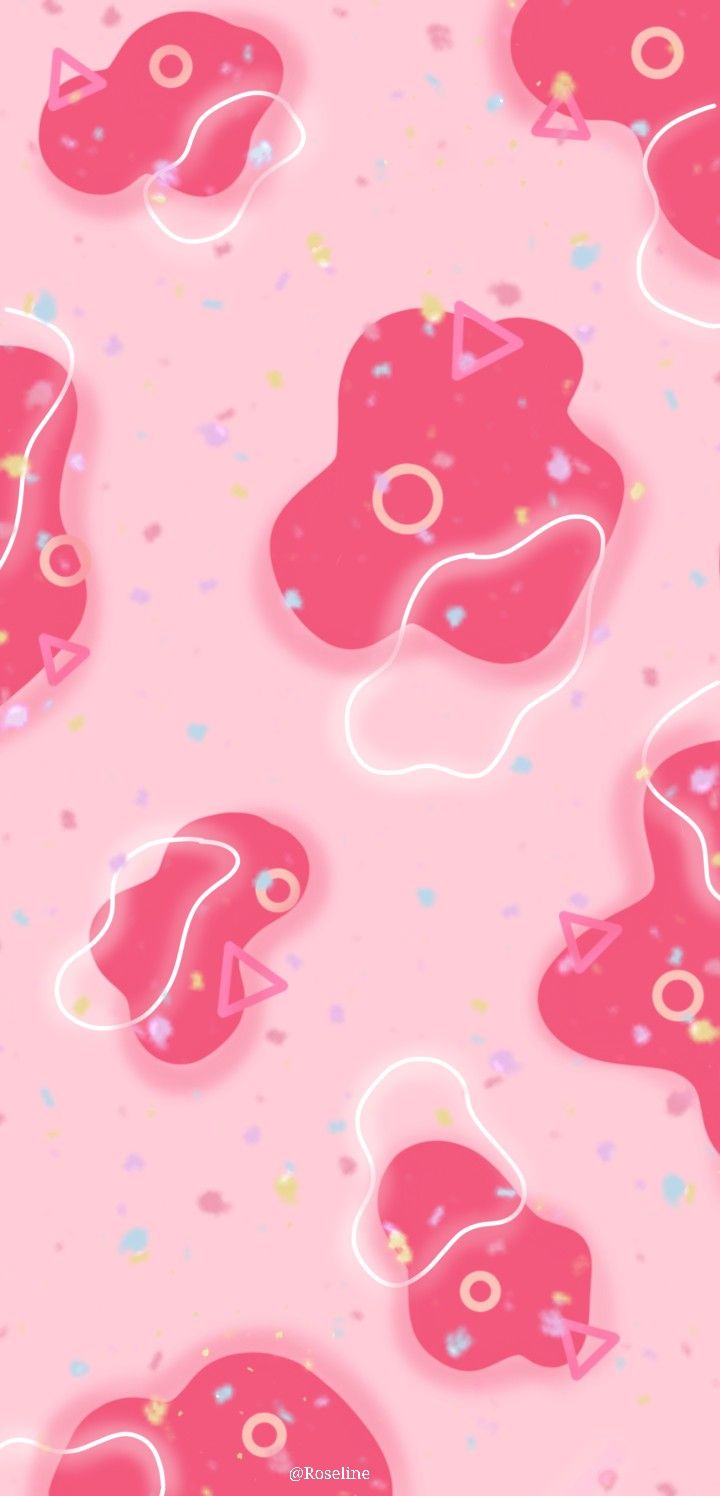 Cute Candy Pink Wallpaper Design In