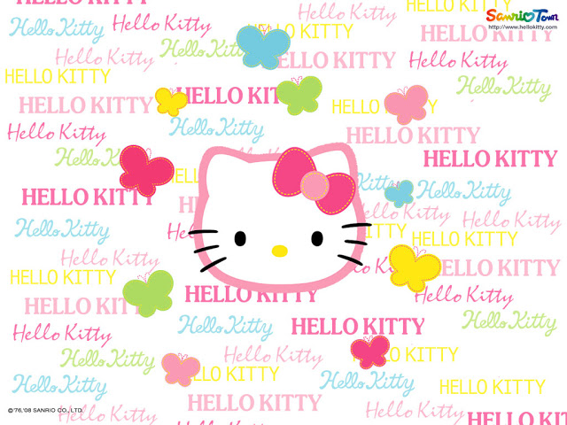 Kitty Is Loved World Wide Hello Wallpaper For
