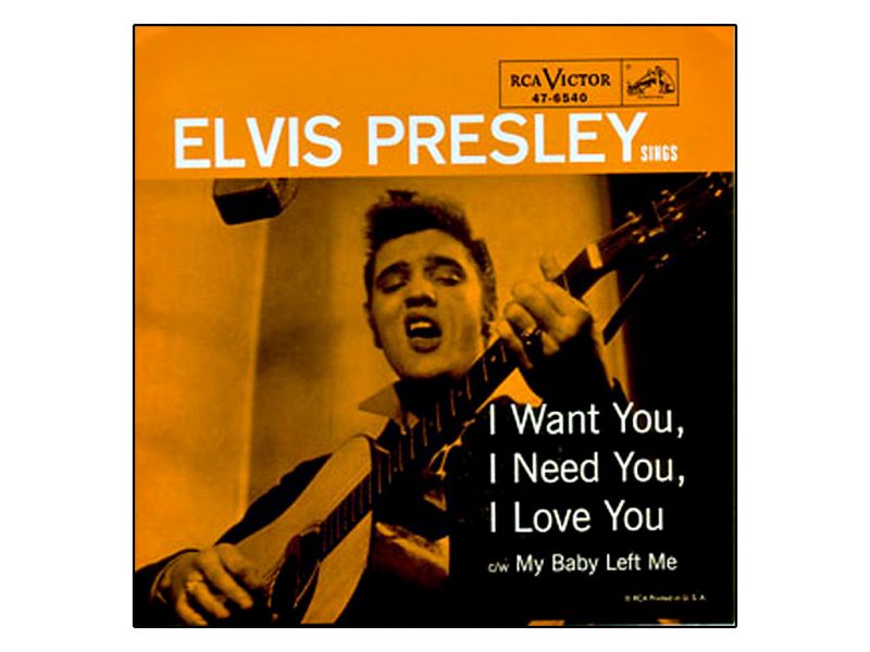 Elvis I Want You Need Cover Wallpaper