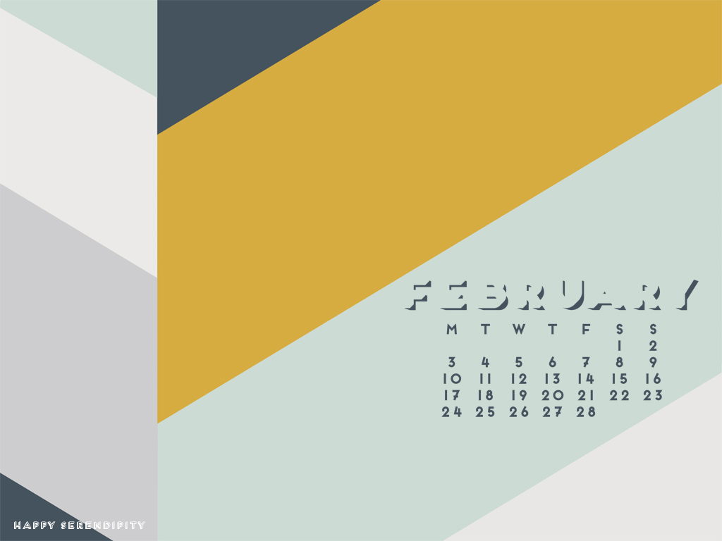 Have Fun With The New Desktop Calendar February Is Bold And Colorful