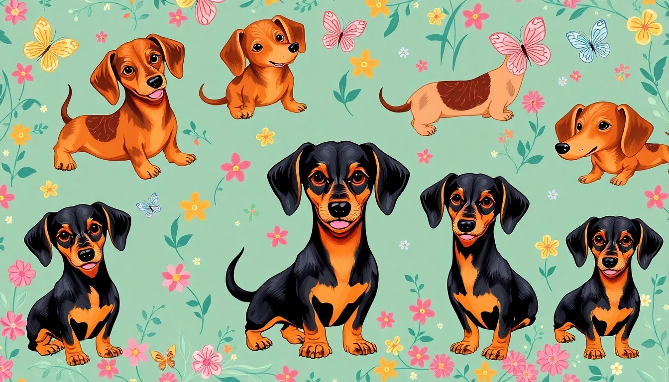 Cute Dachshund Wallpaper