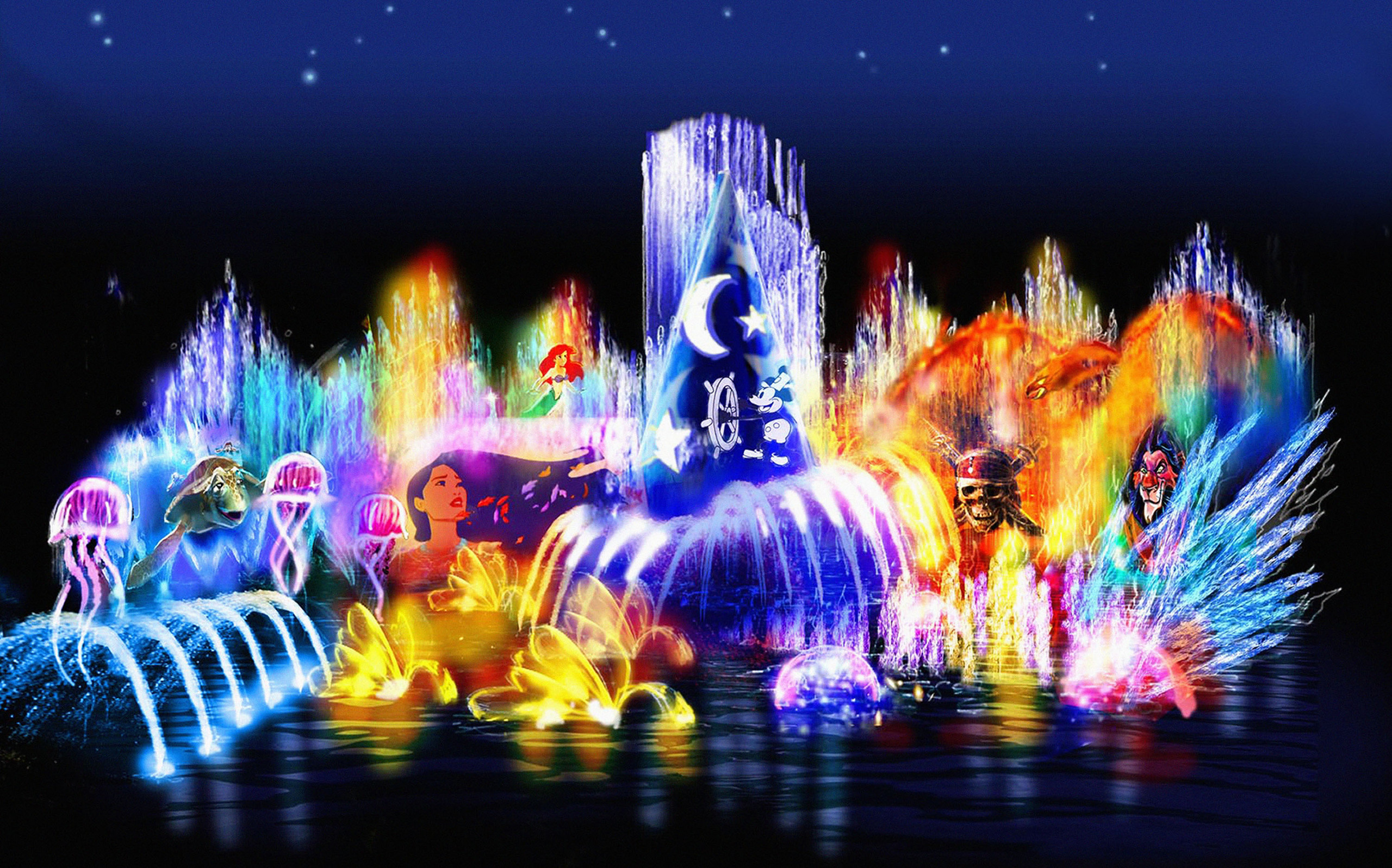 Walt Disney Wallpapers World of Color walt disney characters 28773151 2560x1597