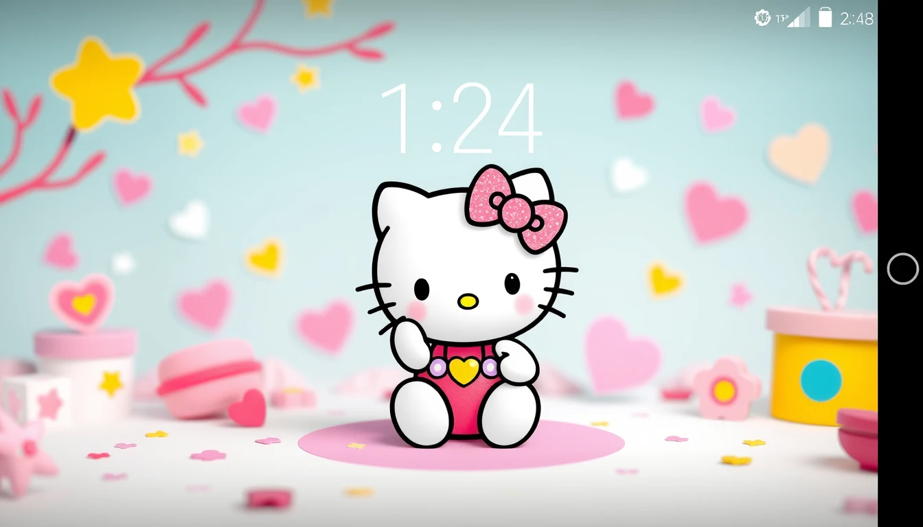 Hello Kitty Lock Screen Wallpaper