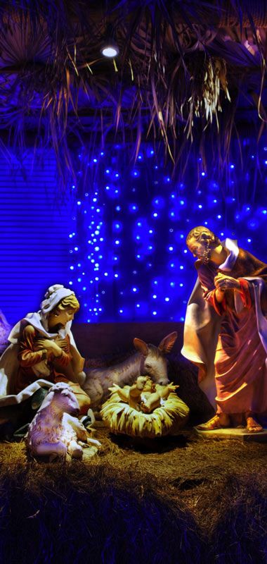 Christmas Wallpaper HD Nativity Scene And