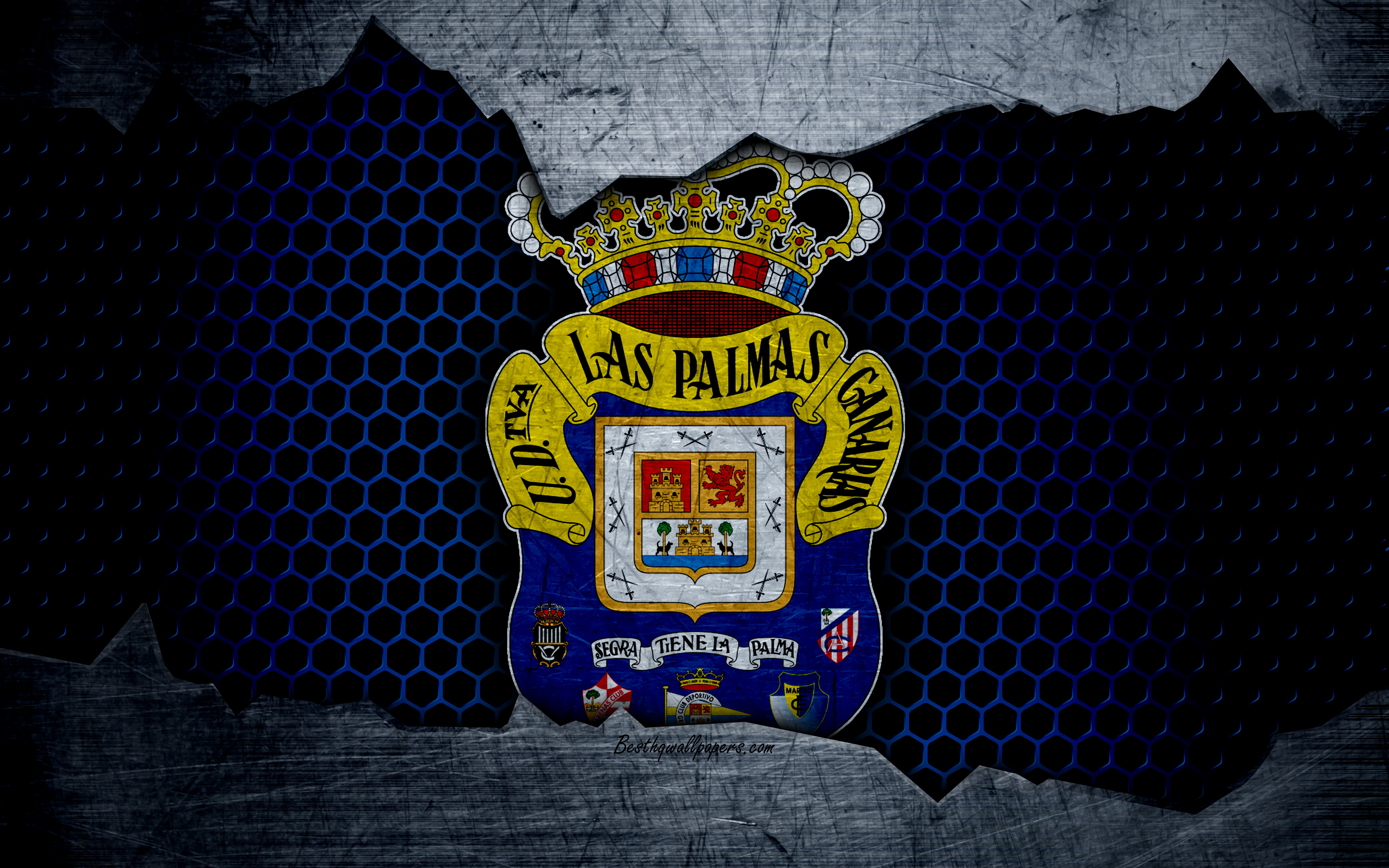 Wallpaper Las Palmas Fc 4k La Liga Football Emblem
