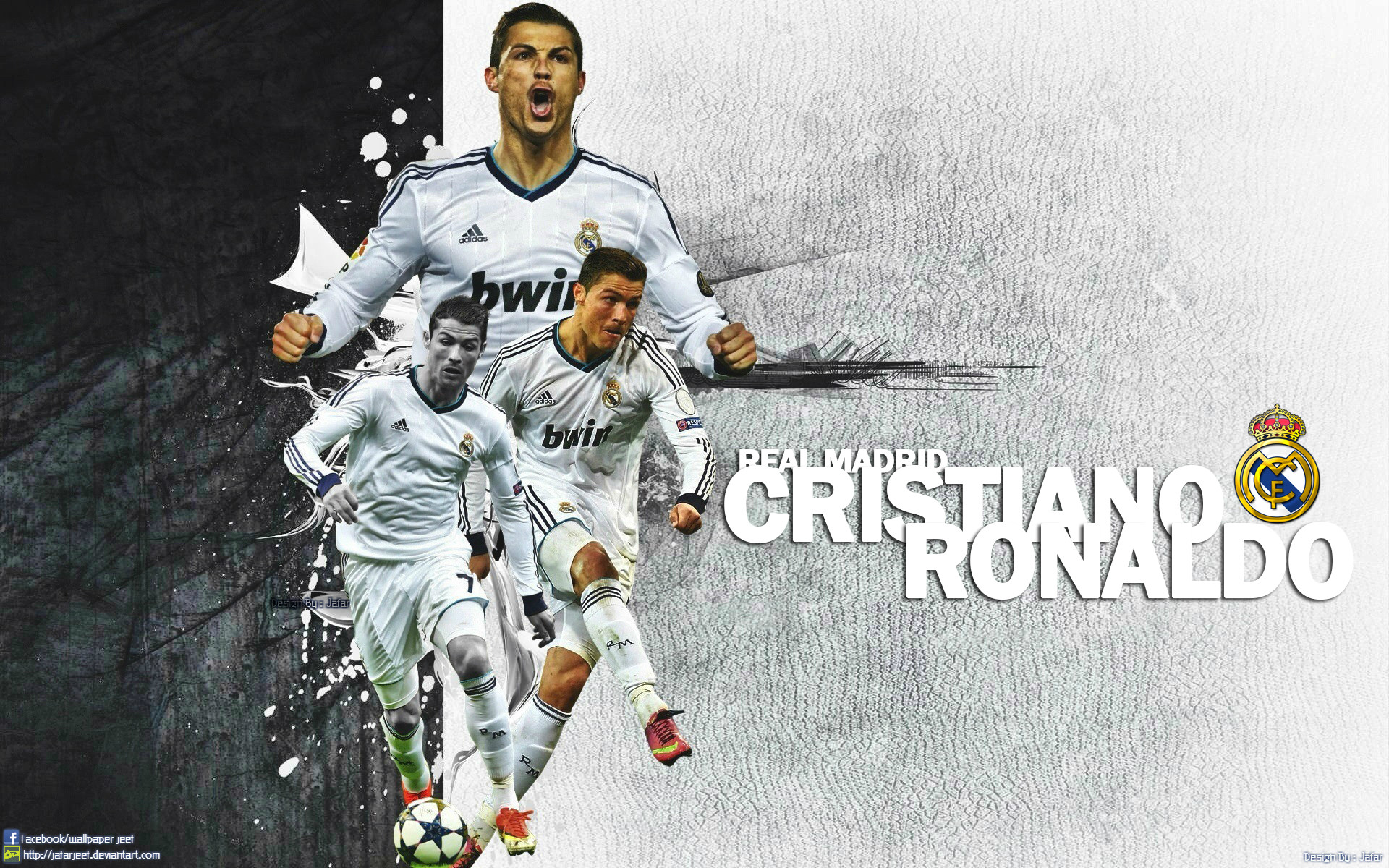 Cristiano Ronaldo Cr7 Football Player Real Madrid Jersey King