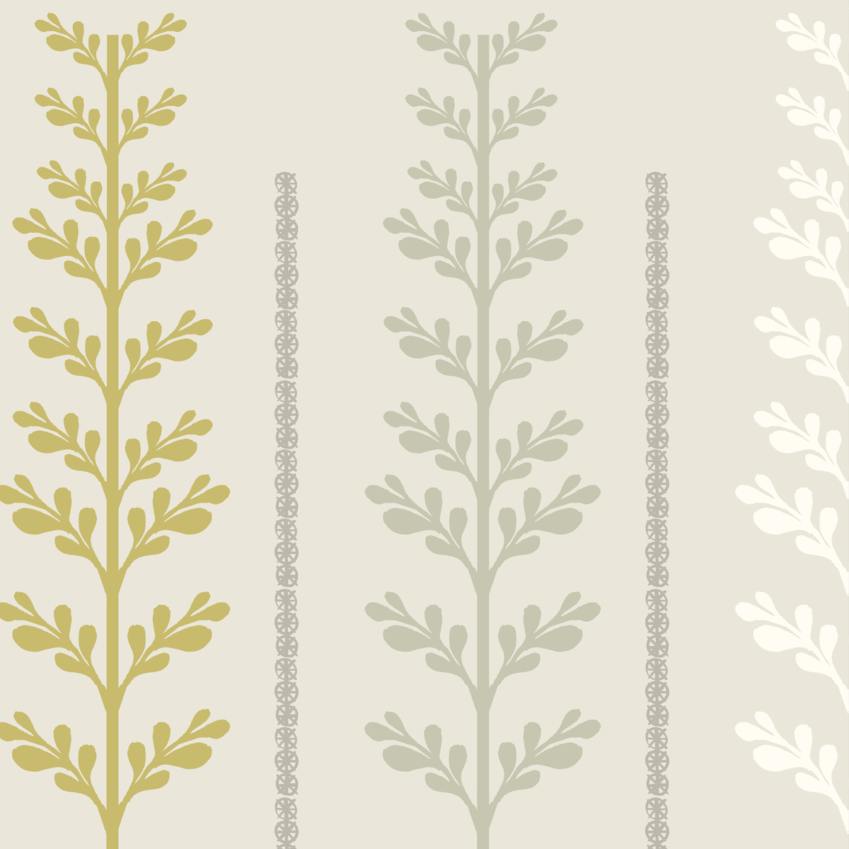 Ferns Linear Pattern Contemporary Wallpaper By Kreme Life