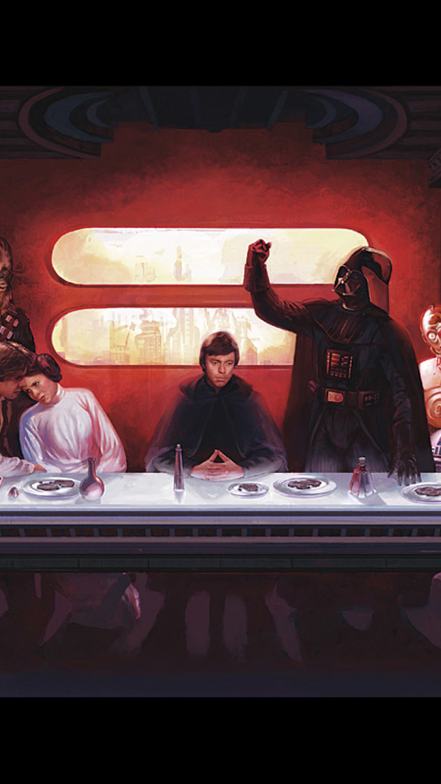Star Wars The Last Supper Wallpaper For iPhone