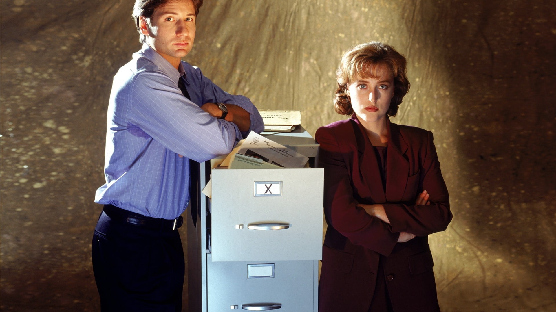 Men S Blue Dress Shirt Fox Mulder Dana Scully The X Files
