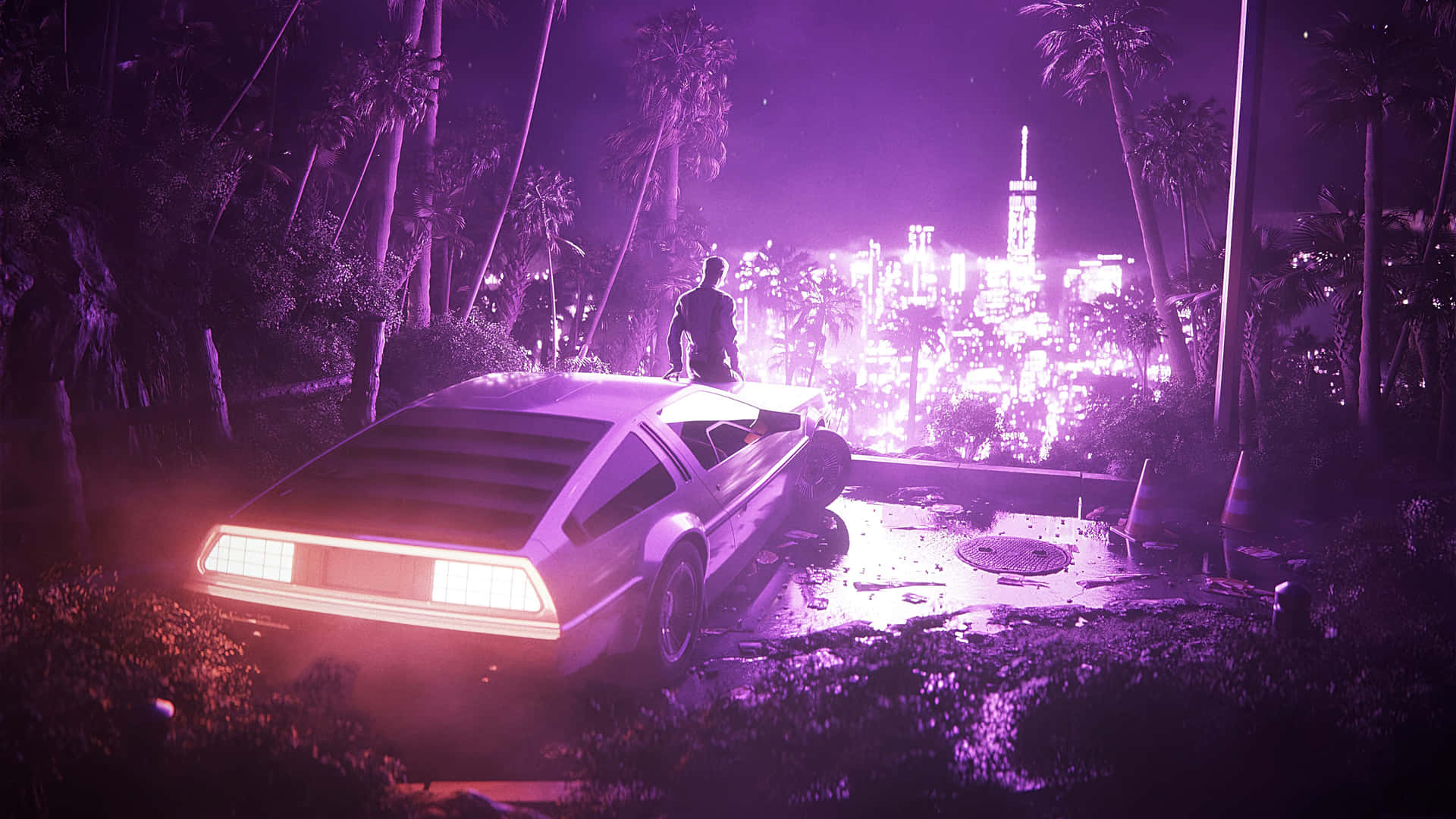 Delorean 4k Wallpaper